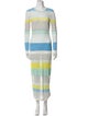 Diane von Furstenberg Striped Long Dress