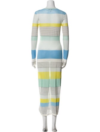 Diane von Furstenberg Striped Long Dress