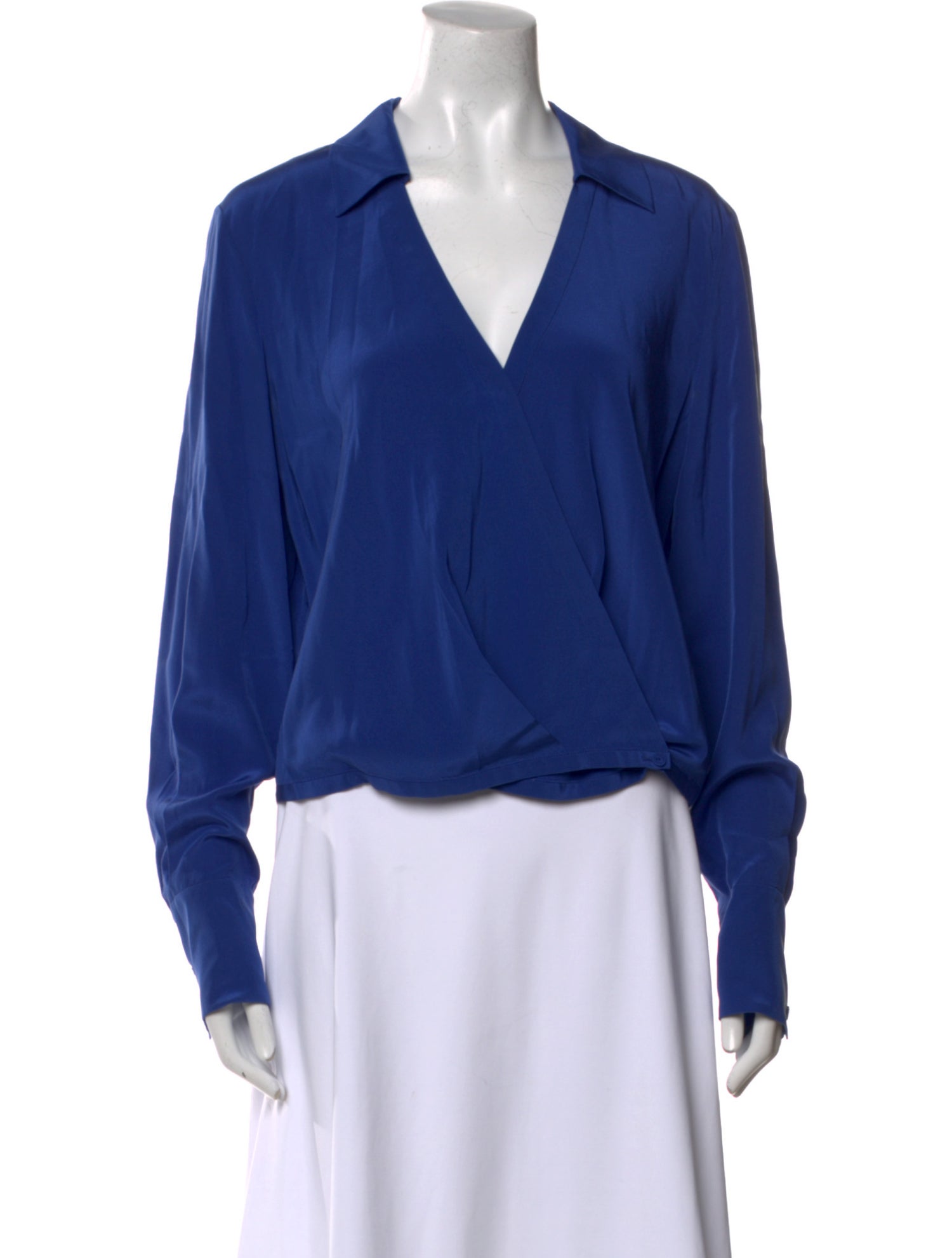 Diane von Furstenberg Silk Long Sleeve Blouse
