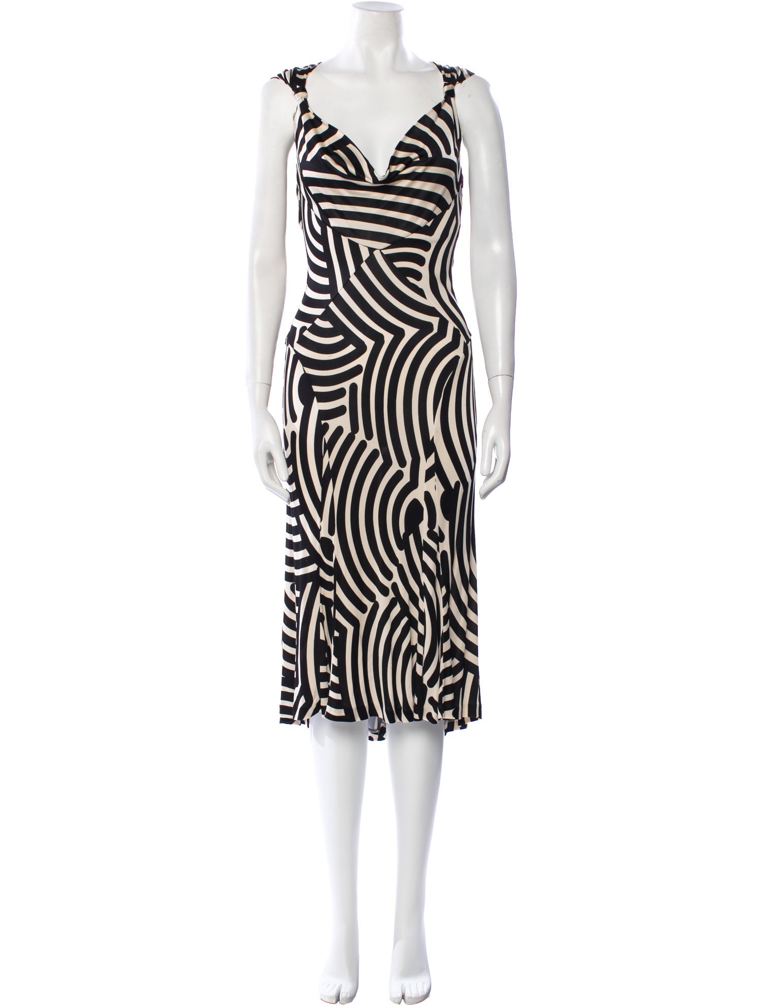Diane von Furstenberg Printed Midi Length Dress