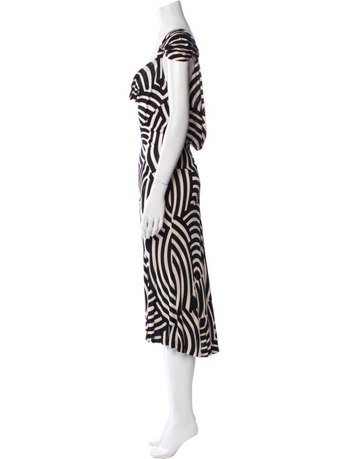 Diane von Furstenberg Printed Midi Length Dress