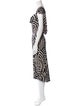 Diane von Furstenberg Printed Midi Length Dress
