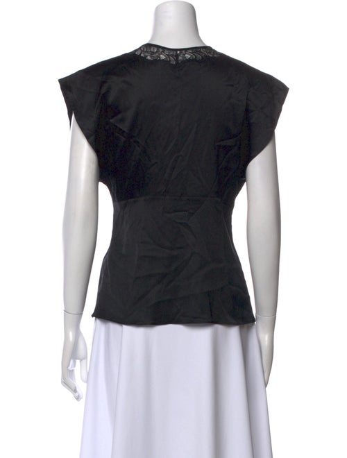 Diane von Furstenberg Silk V-Neck Top