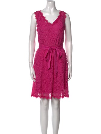 Diane von Furstenberg V-Neck Mini Dress
