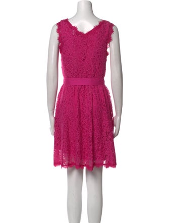 Diane von Furstenberg V-Neck Mini Dress