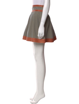 Diane von Furstenberg Colorblock Pattern Mini Skirt