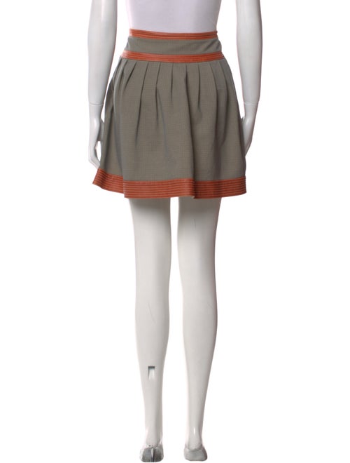 Diane von Furstenberg Colorblock Pattern Mini Skirt