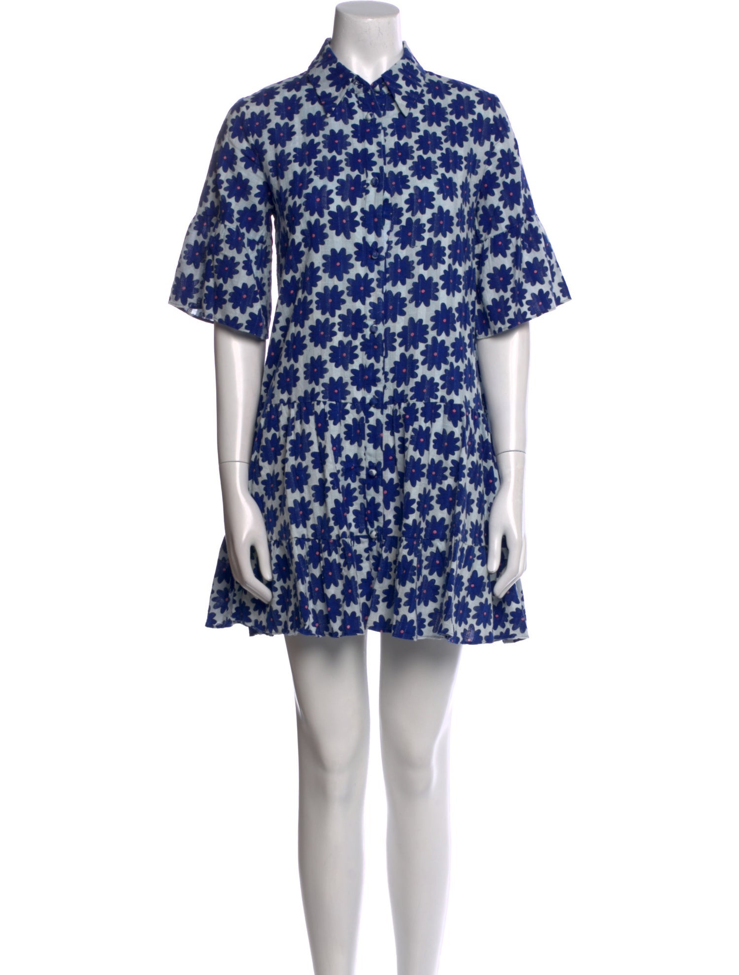 Diane von Furstenberg Floral Print Mini Dress