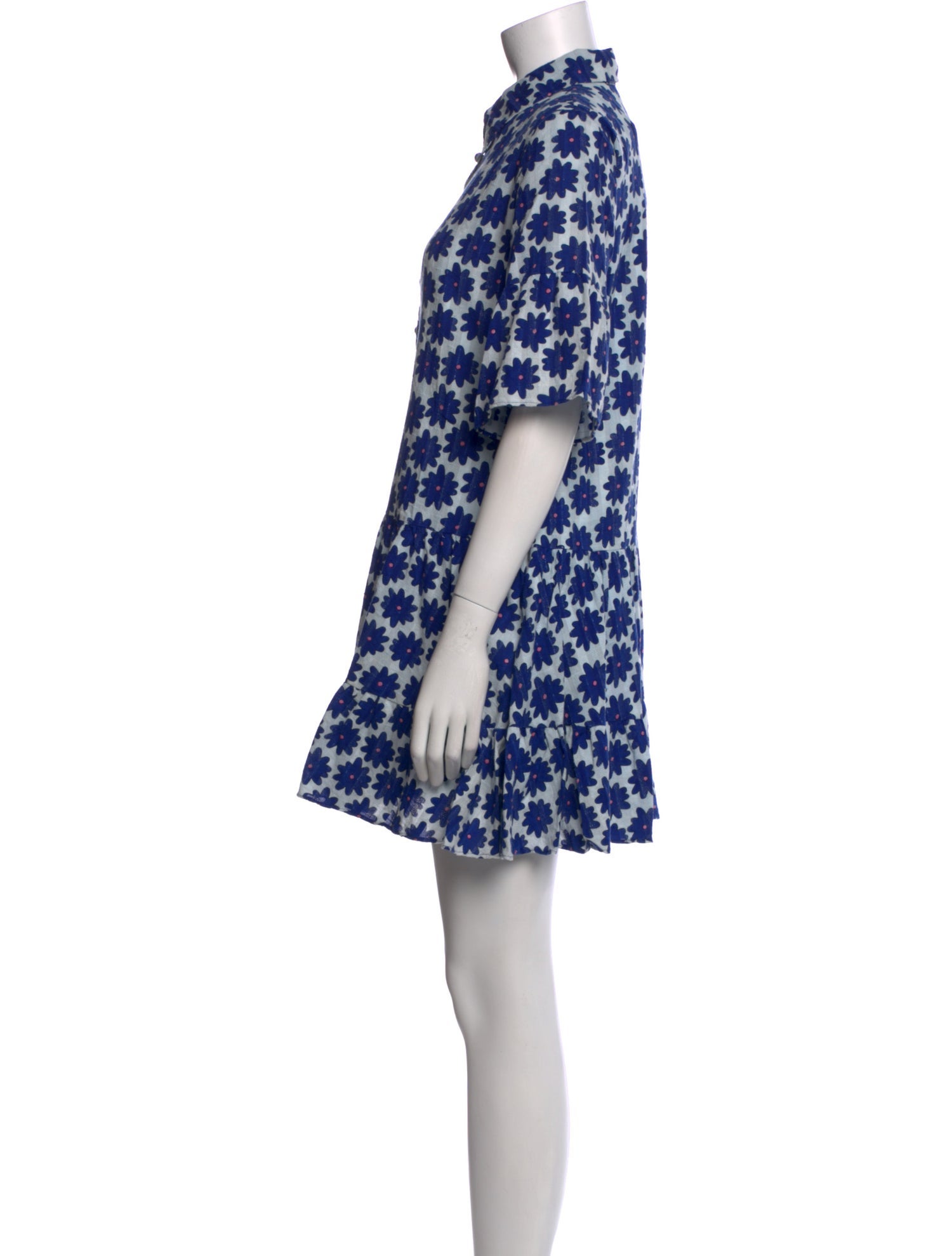 Diane von Furstenberg Floral Print Mini Dress