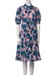 Diane von Furstenberg Floral Print Knee-Length Dress