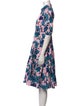 Diane von Furstenberg Floral Print Knee-Length Dress