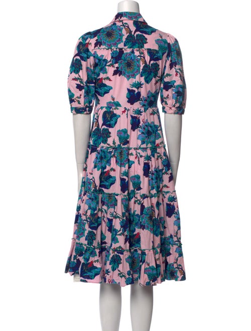 Diane von Furstenberg Floral Print Knee-Length Dress