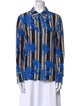 Diane von Furstenberg Silk Printed Button-Up Top