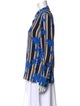Diane von Furstenberg Silk Printed Button-Up Top