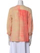 Diane von Furstenberg Silk Tie-Dye Print Blouse