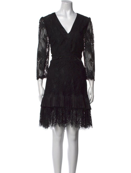 Diane von Furstenberg Lace Pattern Knee-Length Dress