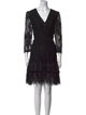 Diane von Furstenberg Lace Pattern Knee-Length Dress