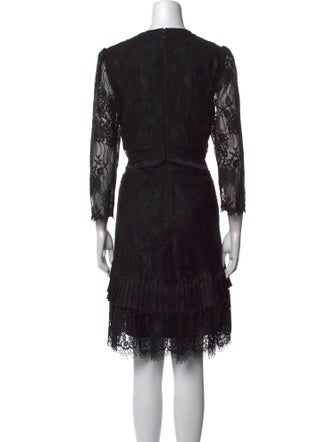 Diane von Furstenberg Lace Pattern Knee-Length Dress
