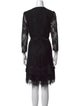 Diane von Furstenberg Lace Pattern Knee-Length Dress