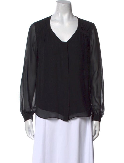 Diane von Furstenberg Silk V-Neck Blouse