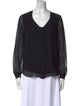 Diane von Furstenberg Silk V-Neck Blouse