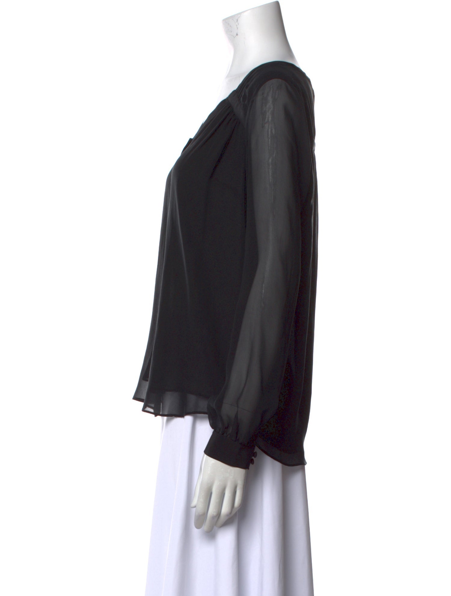 Diane von Furstenberg Silk V-Neck Blouse