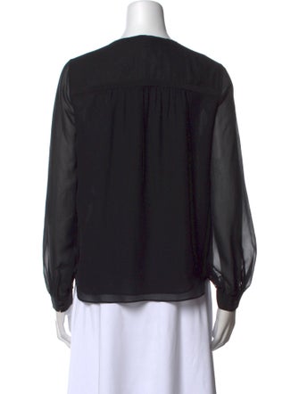 Diane von Furstenberg Silk V-Neck Blouse