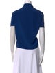 Diane von Furstenberg Silk Short Sleeve Button-Up Top