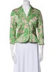 Diane von Furstenberg Silk Floral Print Blazer