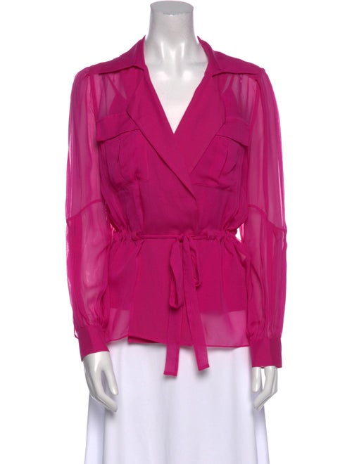 Diane von Furstenberg Silk V-Neck Blouse