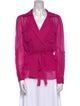 Diane von Furstenberg Silk V-Neck Blouse