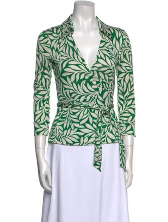 Diane von Furstenberg Silk Printed Blouse