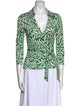 Diane von Furstenberg Silk Printed Blouse