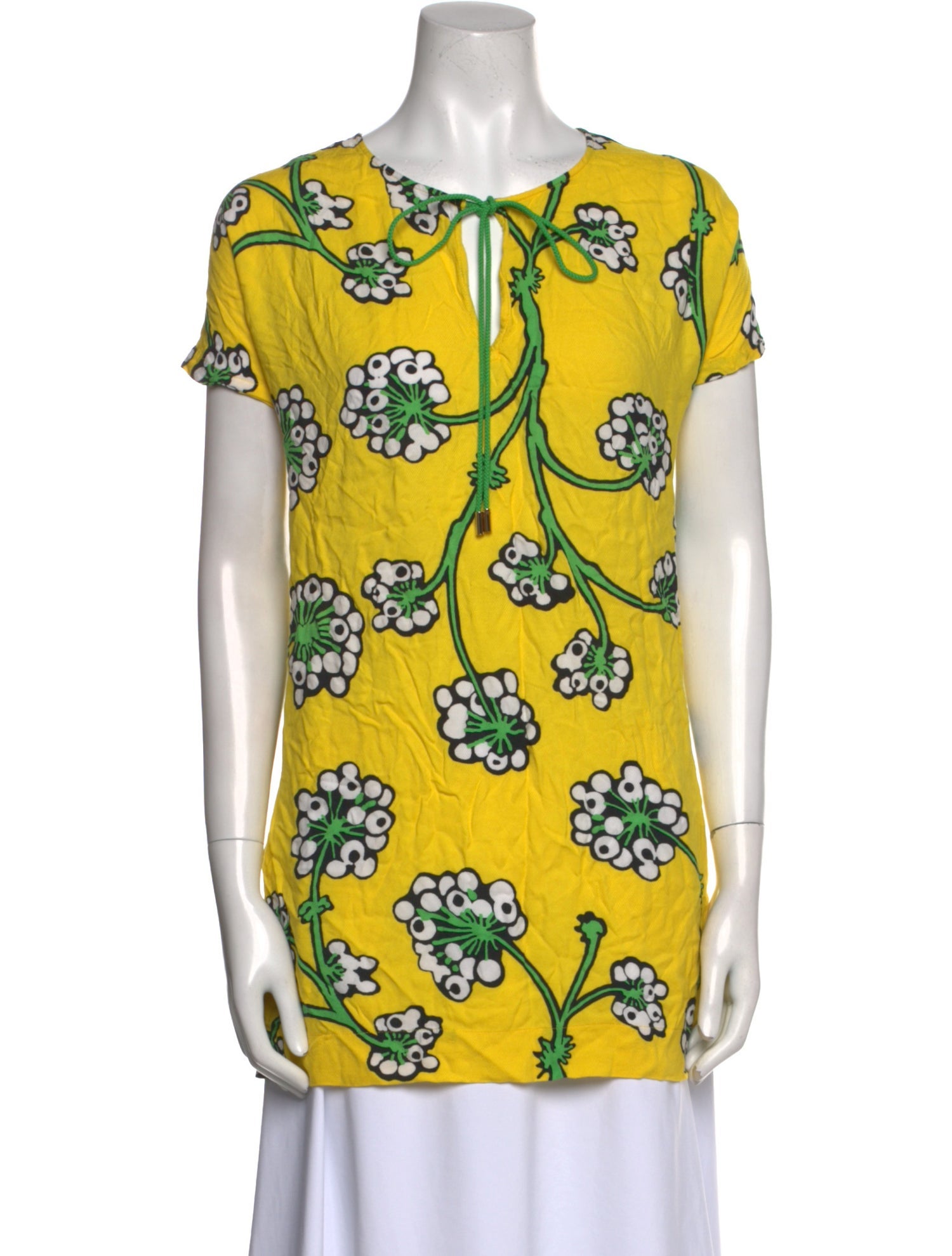 Diane von Furstenberg Printed Scoop Neck Tunic
