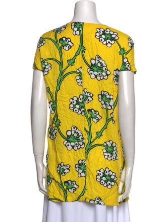 Diane von Furstenberg Printed Scoop Neck Tunic
