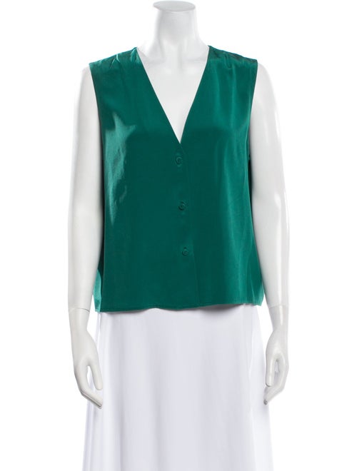 Diane von Furstenberg Silk V-Neck Blouse