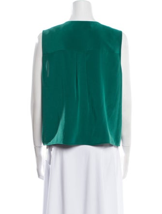 Diane von Furstenberg Silk V-Neck Blouse