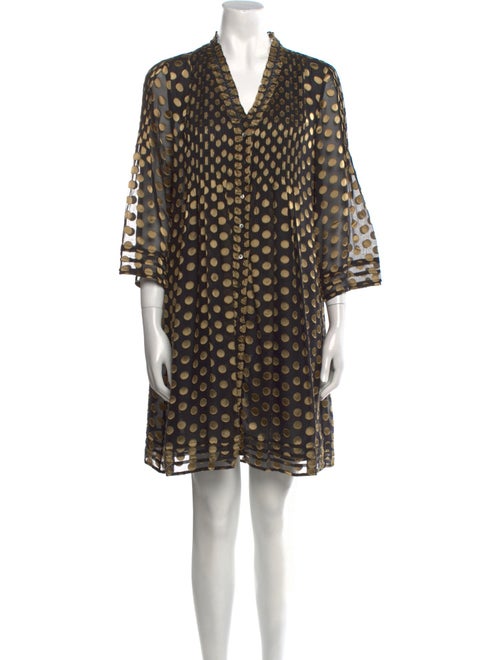 Diane von Furstenberg Polka Dot Print Mini Dress