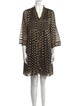 Diane von Furstenberg Polka Dot Print Mini Dress