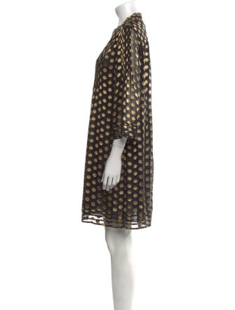 Diane von Furstenberg Polka Dot Print Mini Dress
