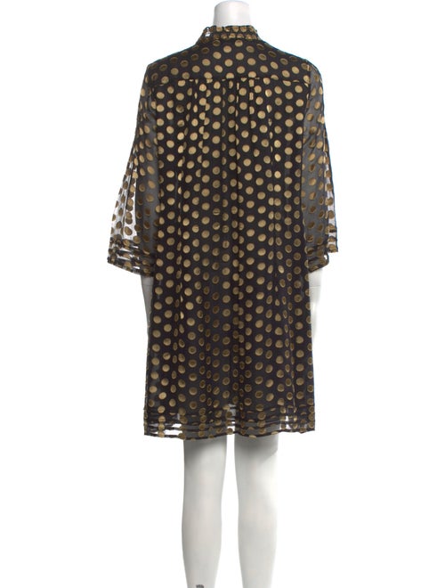 Diane von Furstenberg Polka Dot Print Mini Dress
