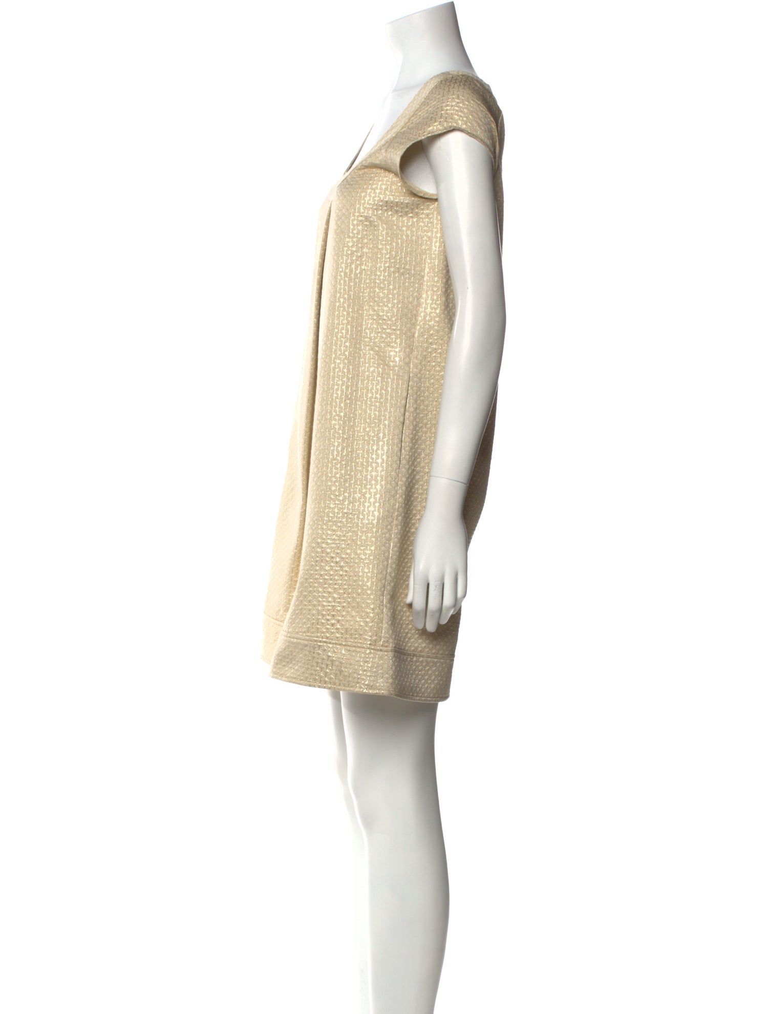 Diane von Furstenberg Scoop Neck Mini Dress