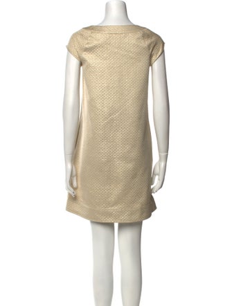 Diane von Furstenberg Scoop Neck Mini Dress