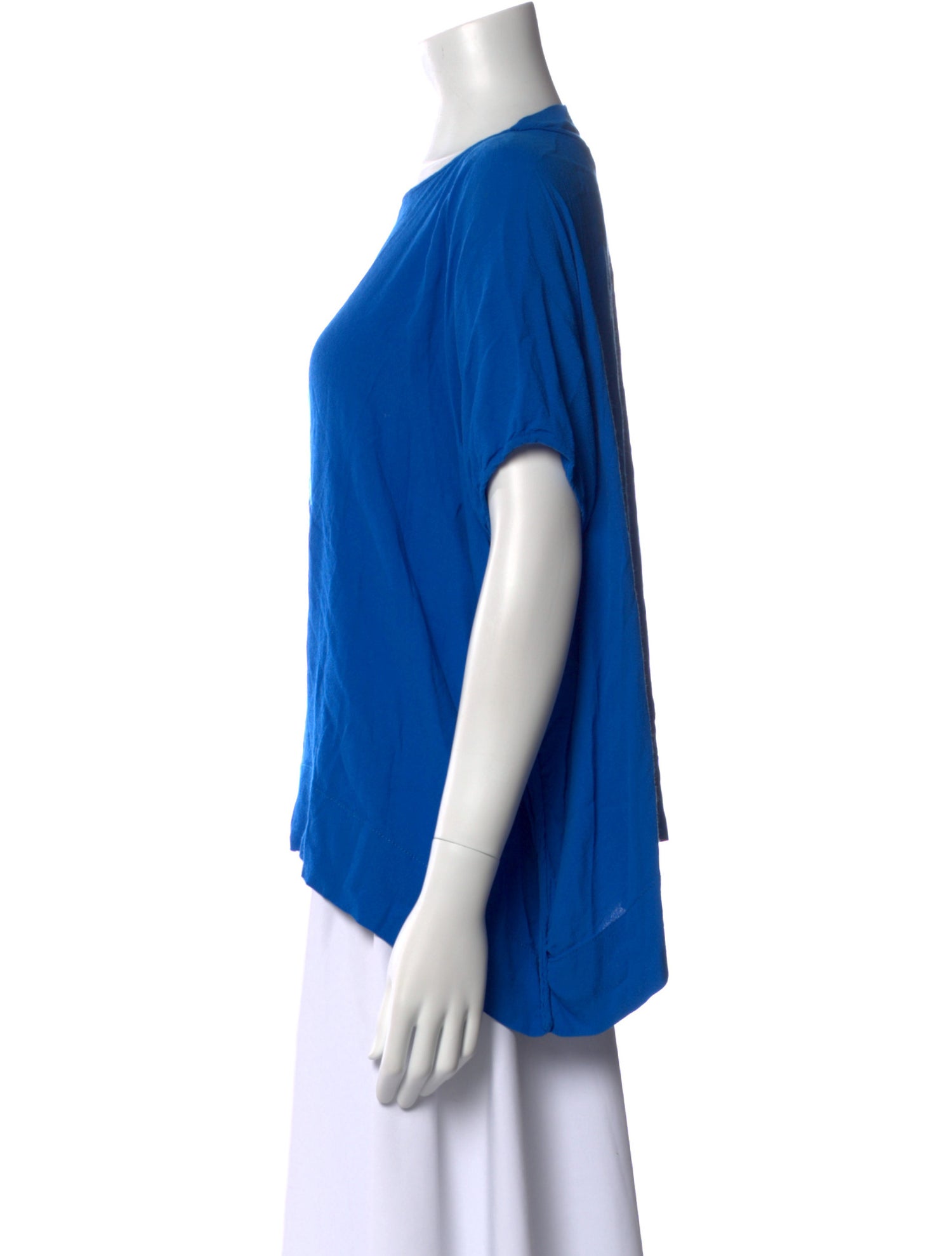 Diane von Furstenberg Bateau Neckline Short Sleeve T-Shirt