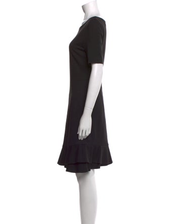 Diane von Furstenberg Bateau Neckline Mini Dress