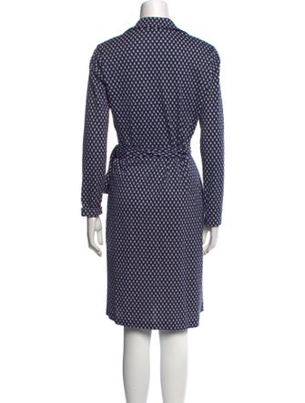 Diane von Furstenberg Polka Dot Print Knee-Length Dress
