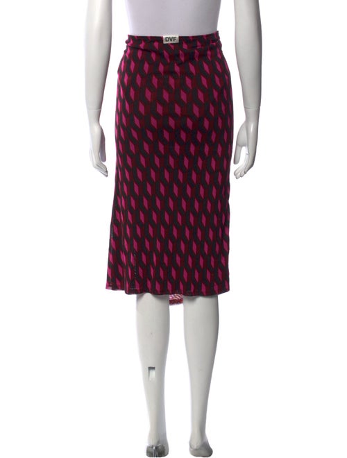 Diane von Furstenberg Printed Midi Length Skirt