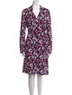 Diane von Furstenberg Floral Print Knee-Length Dress