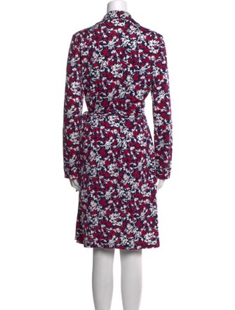 Diane von Furstenberg Floral Print Knee-Length Dress