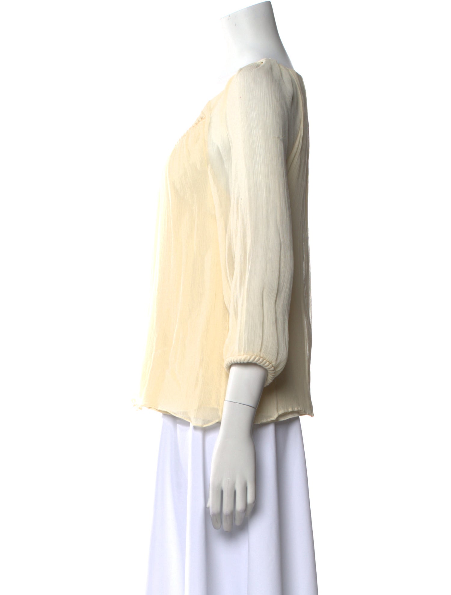 Diane von Furstenberg Silk V-Neck Blouse